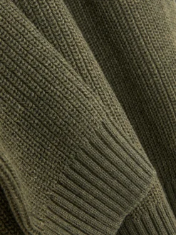 New Rippenstrick-Pullover Mit Reißverschluss Herren Pullover Und Cardigans