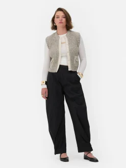 Hot „Rita Ora“ Barrel-Hose Im Utility-Stil Damen Hosen Und Leggings