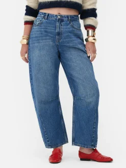 Best „Rita Ora“ Barrel-Jeans In Acid-Wash-Optik Damen Jeans