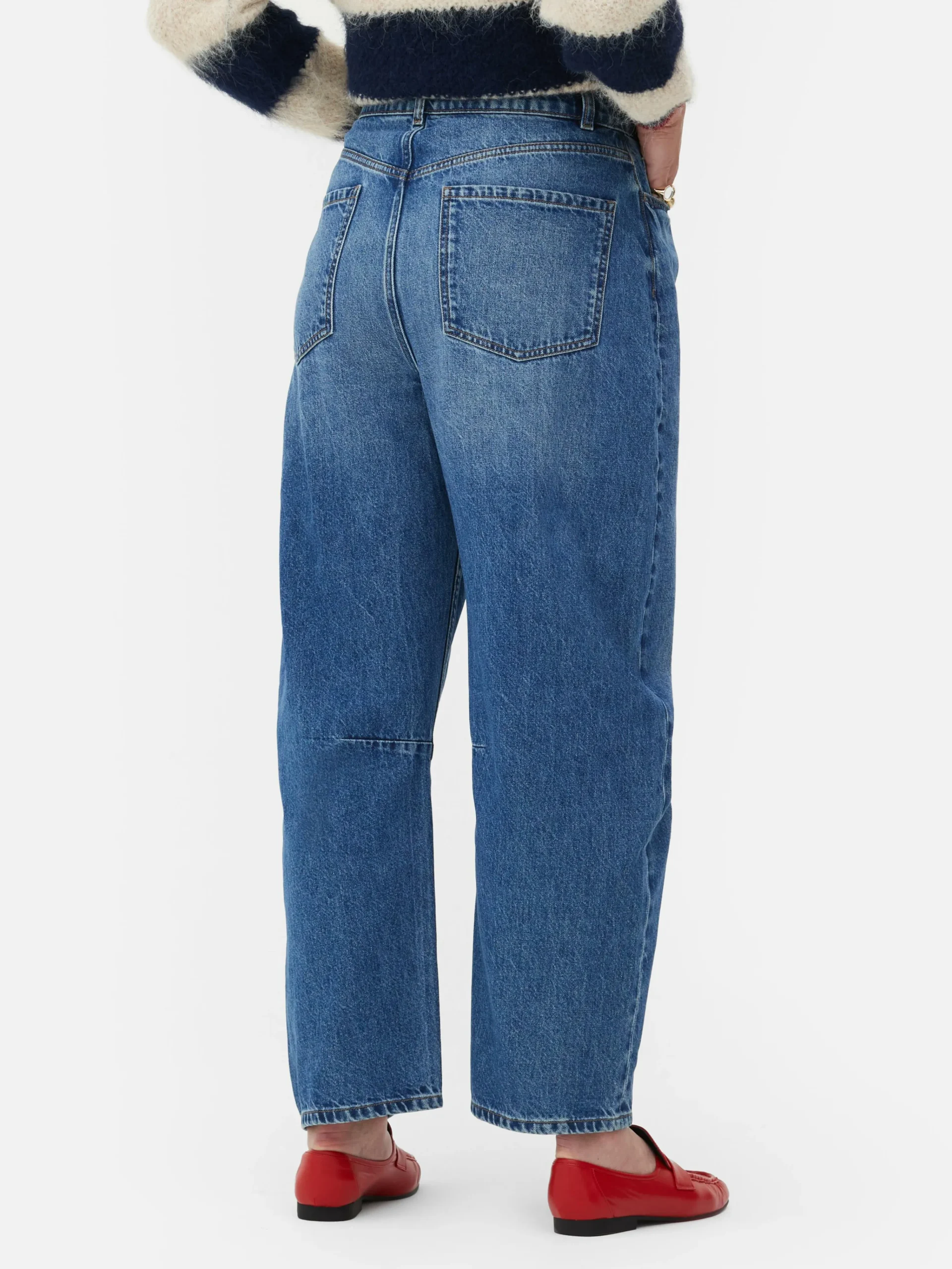 Best „Rita Ora“ Barrel-Jeans In Acid-Wash-Optik Damen Jeans