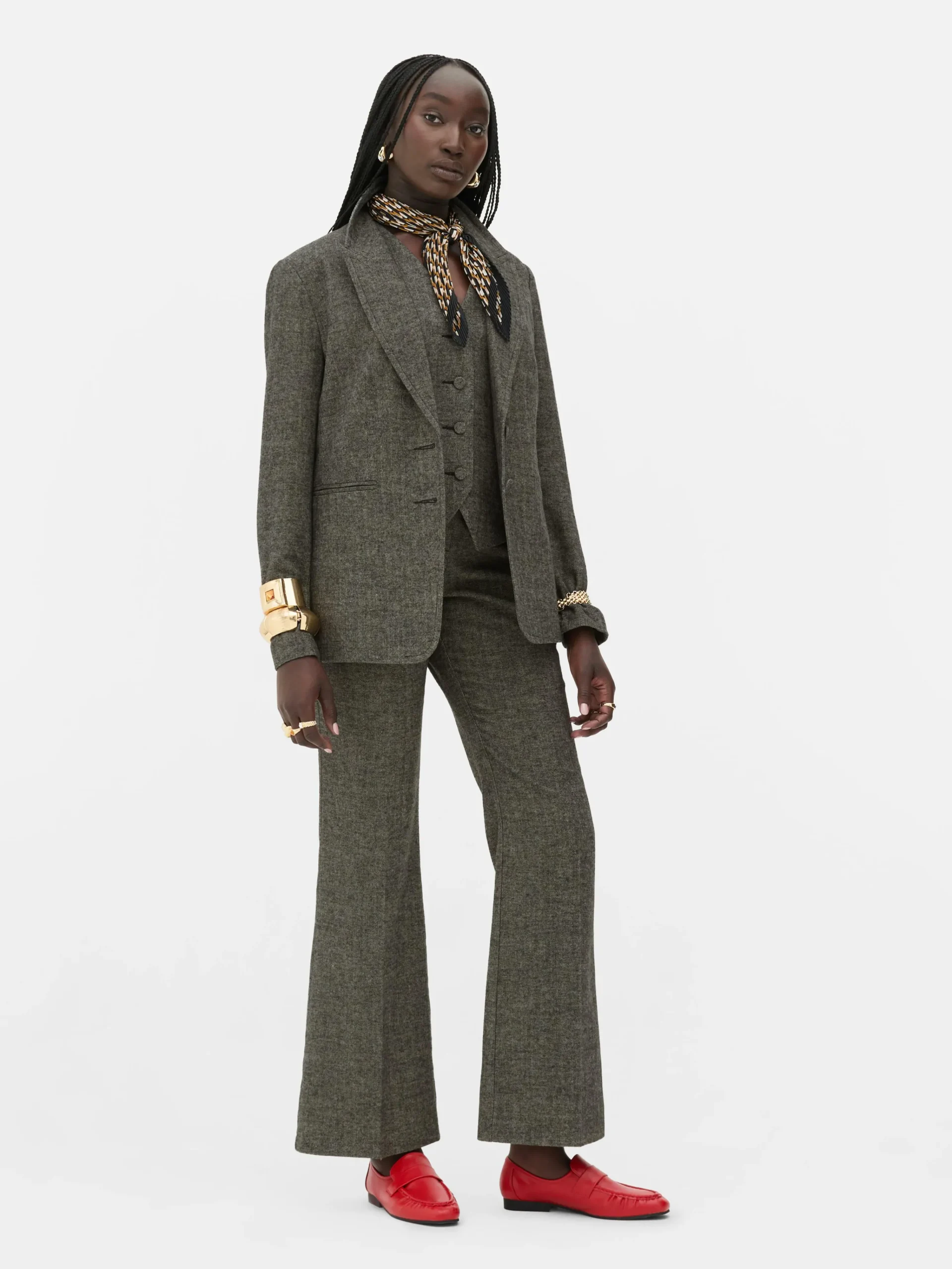 Discount „Rita Ora“ Blazer Mit Fischgrätmuster Damen Blazer