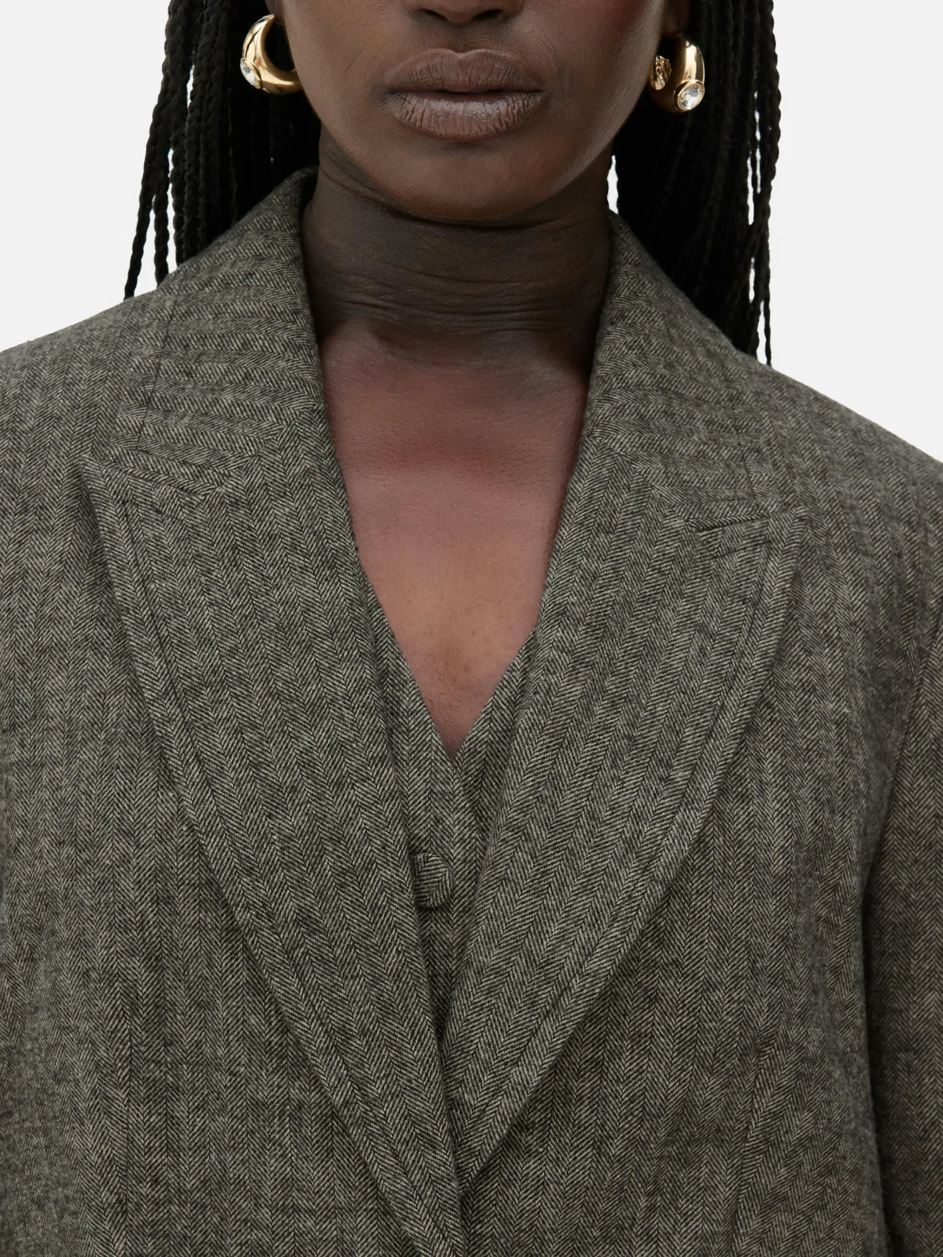 Discount „Rita Ora“ Blazer Mit Fischgrätmuster Damen Blazer