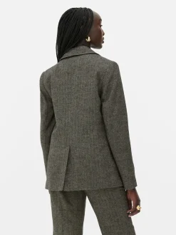 Discount „Rita Ora“ Blazer Mit Fischgrätmuster Damen Blazer