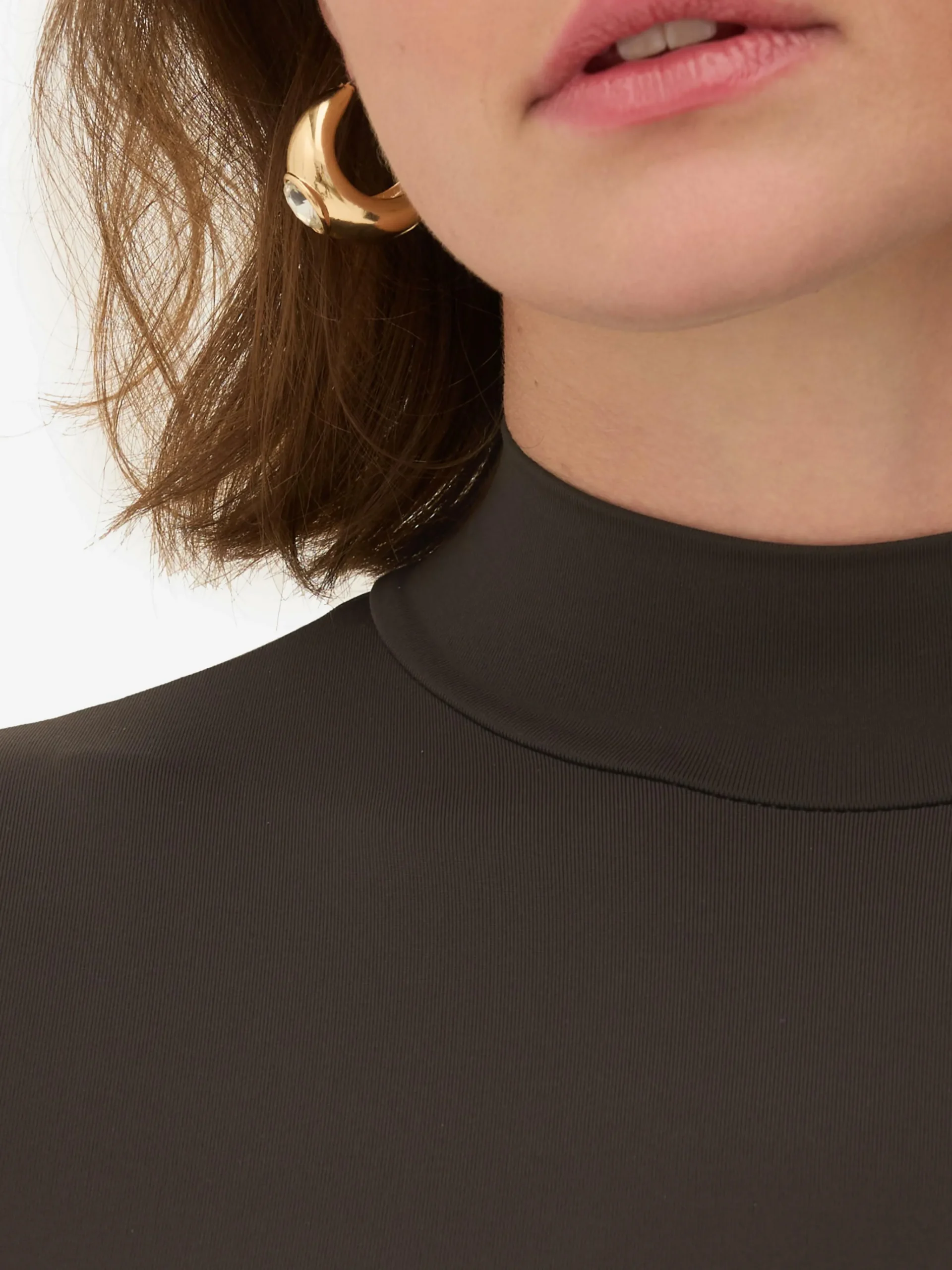 Sale „Rita Ora“ Body Mit Hohem Kragen Damen Tops Und T-Shirts