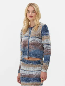 Discount „Rita Ora“ Cardigan Mit Space-Dye-Muster Damen Pullover Und Cardigans