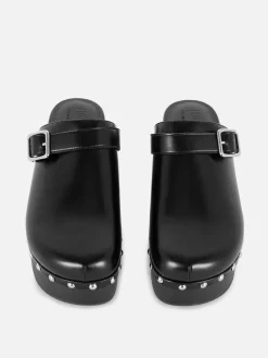 Clearance „Rita Ora“ Clogs Mit Blockabsatz Und Nieten Damen Heels