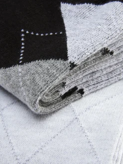 Outlet „Rita Ora“ Crew-Socken Mit Argyle-Muster, 2er-Pack Damen Socken