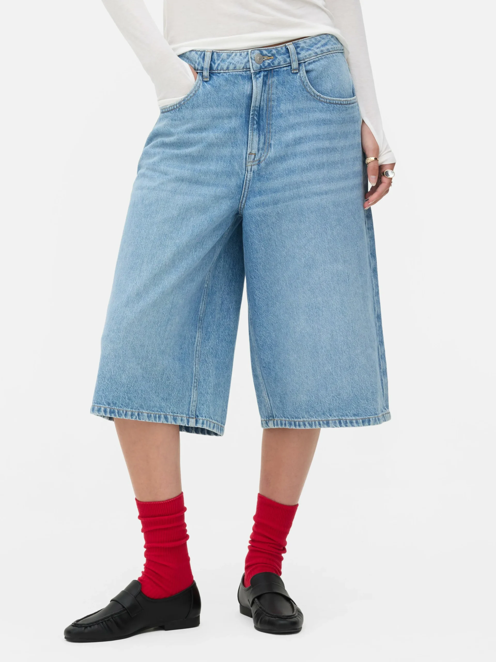 New „Rita Ora“ Denim-Bermudashorts Damen Shorts|Denim