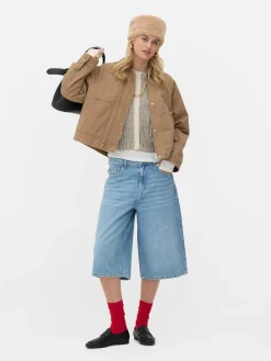 New „Rita Ora“ Denim-Bermudashorts Damen Shorts|Denim