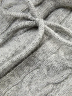 „Rita Ora“ Kapuze Mit Zopfmuster Damen Mützen, Handschuhe Und Schals