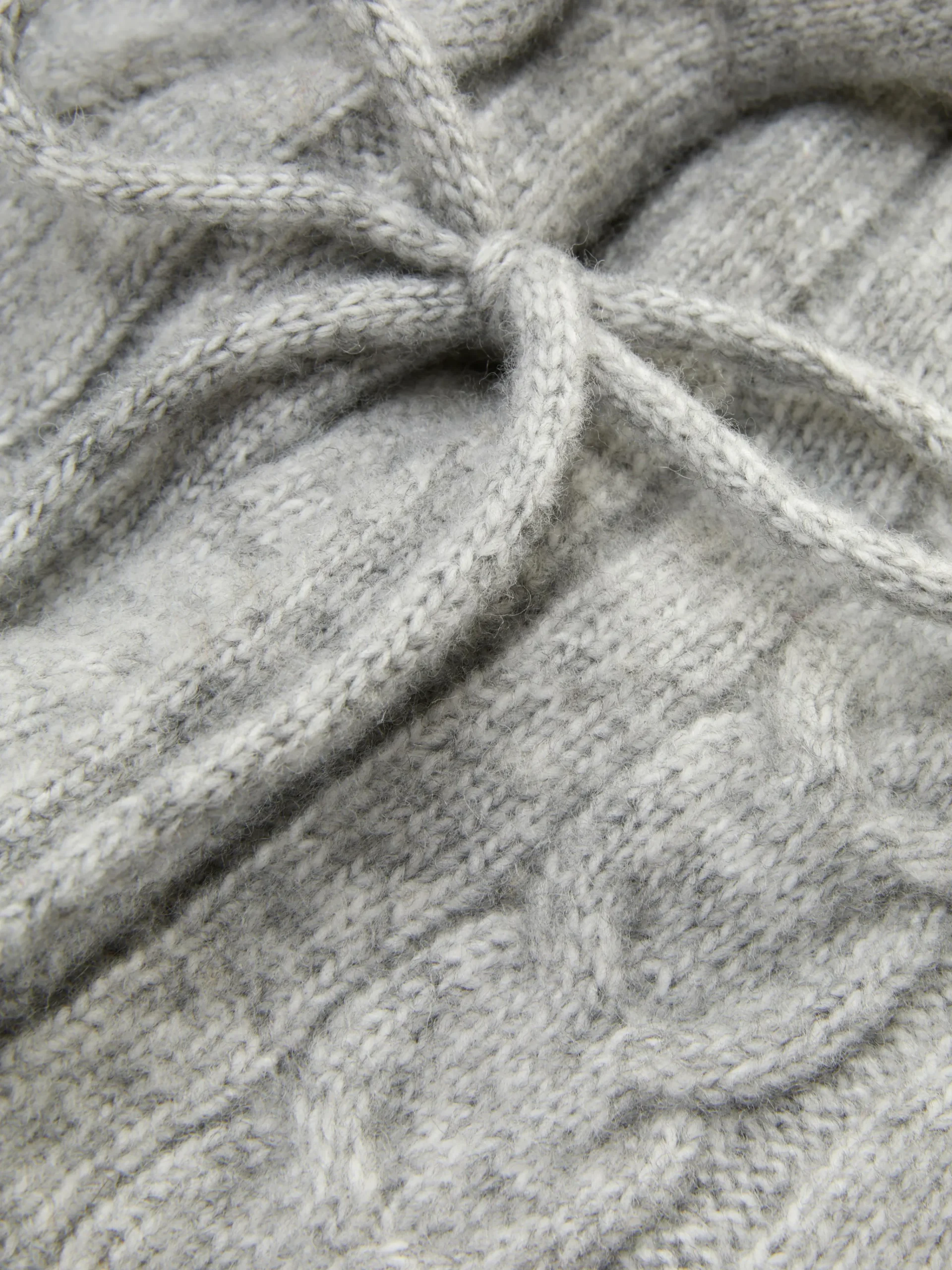 „Rita Ora“ Kapuze Mit Zopfmuster Damen Mützen, Handschuhe Und Schals