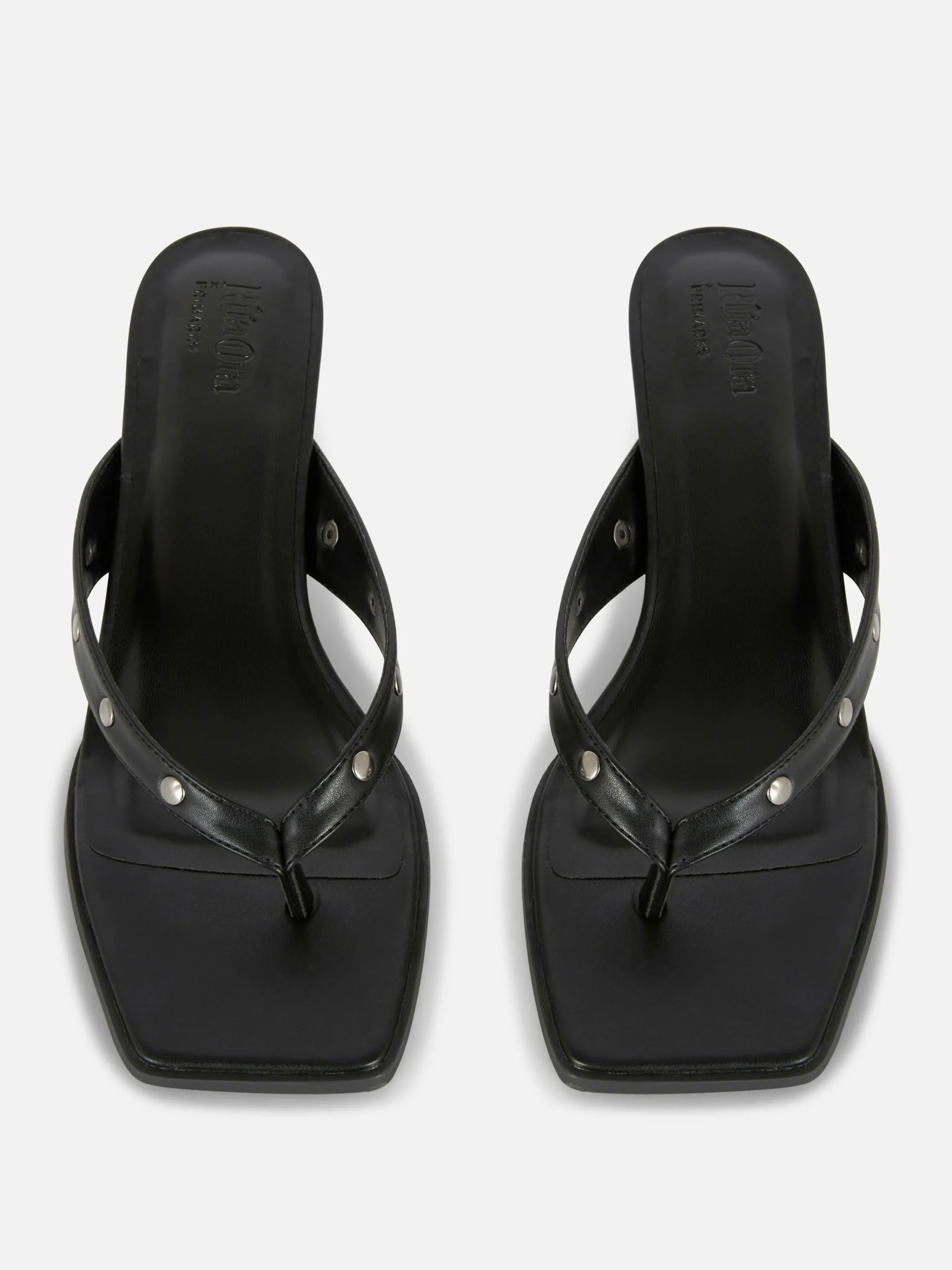 „Rita Ora“ Kunstleder-Mules Mit Nieten Damen Heels