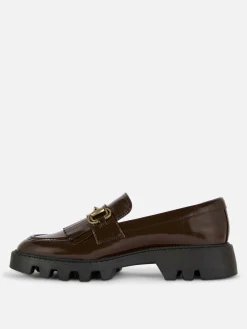 Online „Rita Ora“ Loafer Mit Kiltfransen Und Dicker Sohle Damen Flache Schuhe