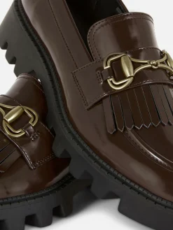 Online „Rita Ora“ Loafer Mit Kiltfransen Und Dicker Sohle Damen Flache Schuhe