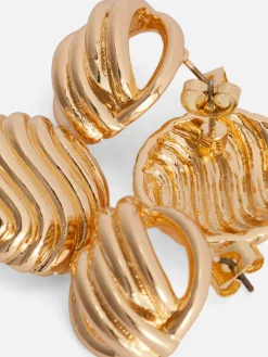 Sale „Rita Ora“ Ohrstecker Mit Skulpturalem Design, 2er-Pack Damen Schmuck