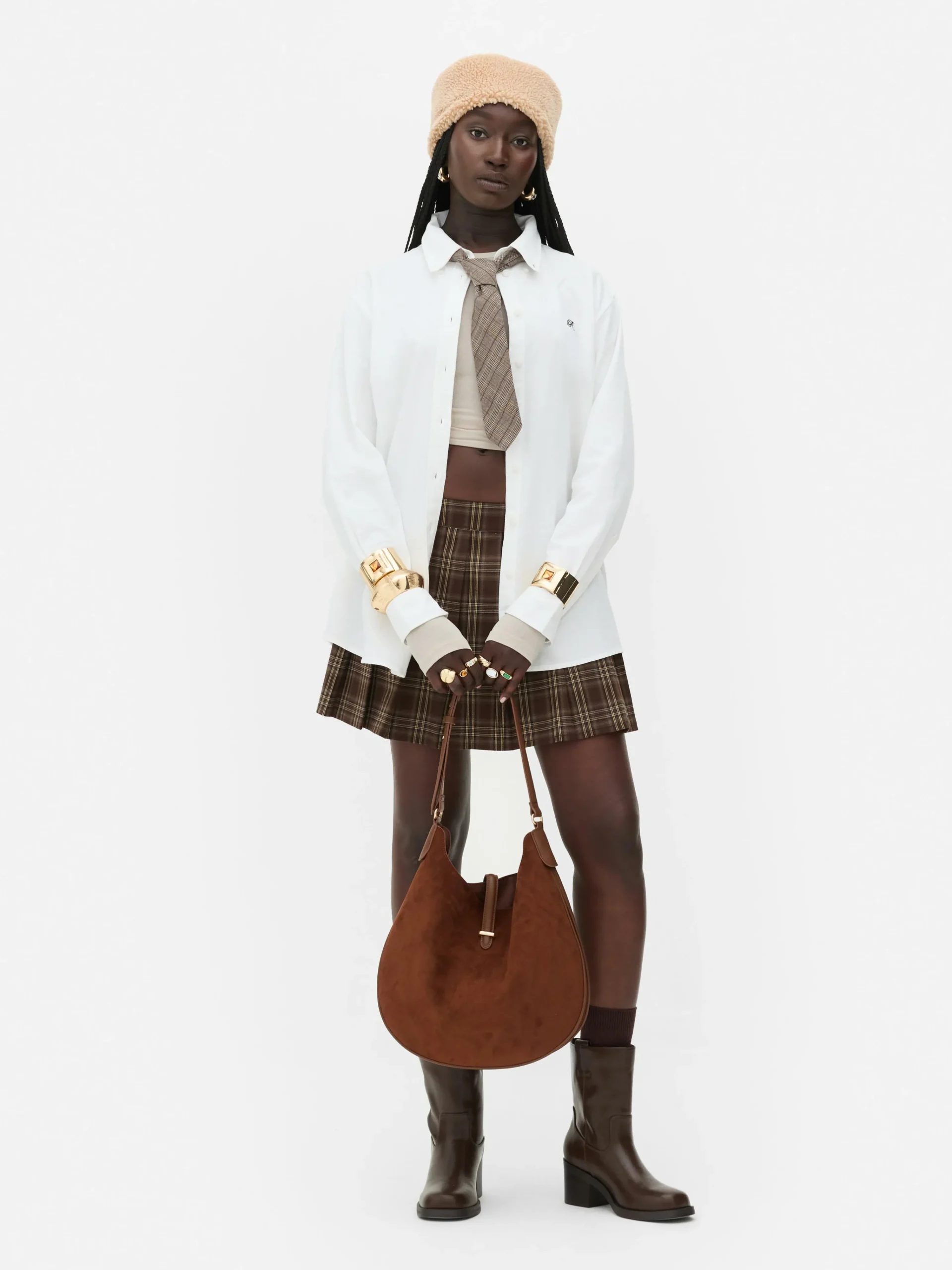 Clearance „Rita Ora“ Oxford-Hemd Mit Knopfleiste Damen Blusen