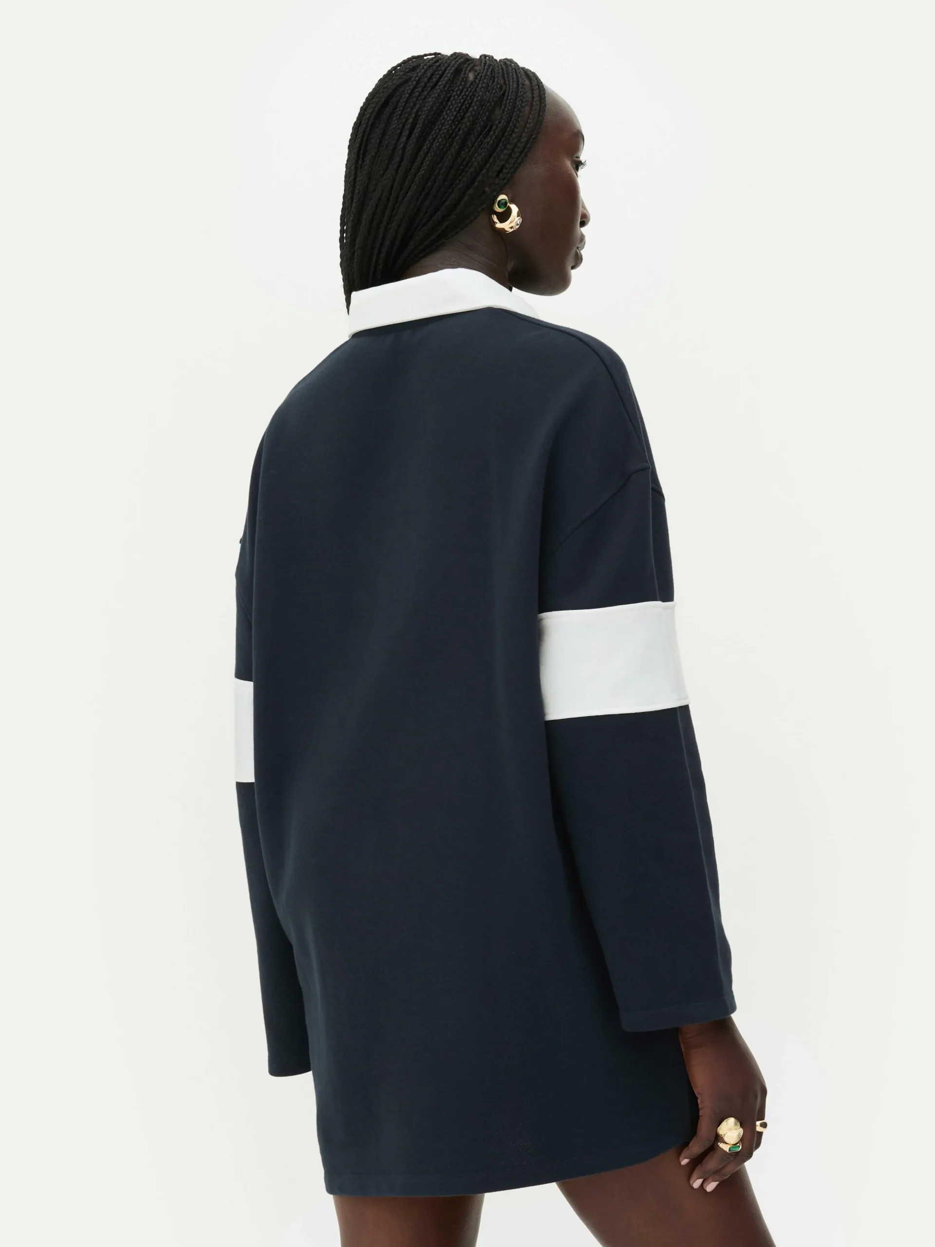 Sale „Rita Ora“ Polo-Sweatshirt Im Oversized-Look Damen Tops Und T-Shirts