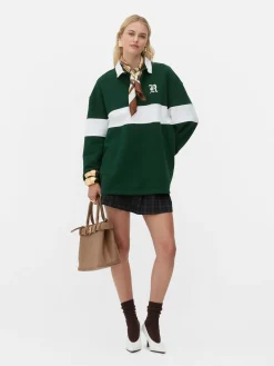 Sale „Rita Ora“ Polo-Sweatshirt Im Oversized-Look Damen Tops Und T-Shirts