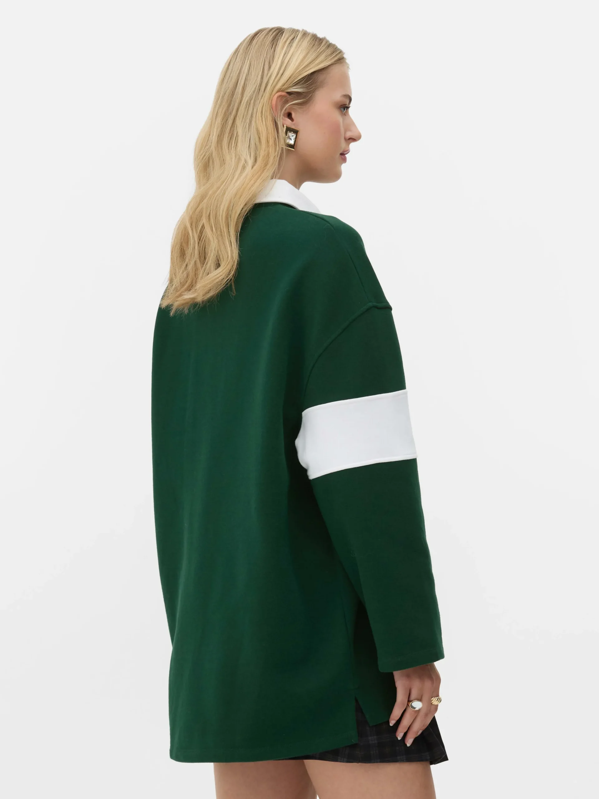 Sale „Rita Ora“ Polo-Sweatshirt Im Oversized-Look Damen Tops Und T-Shirts