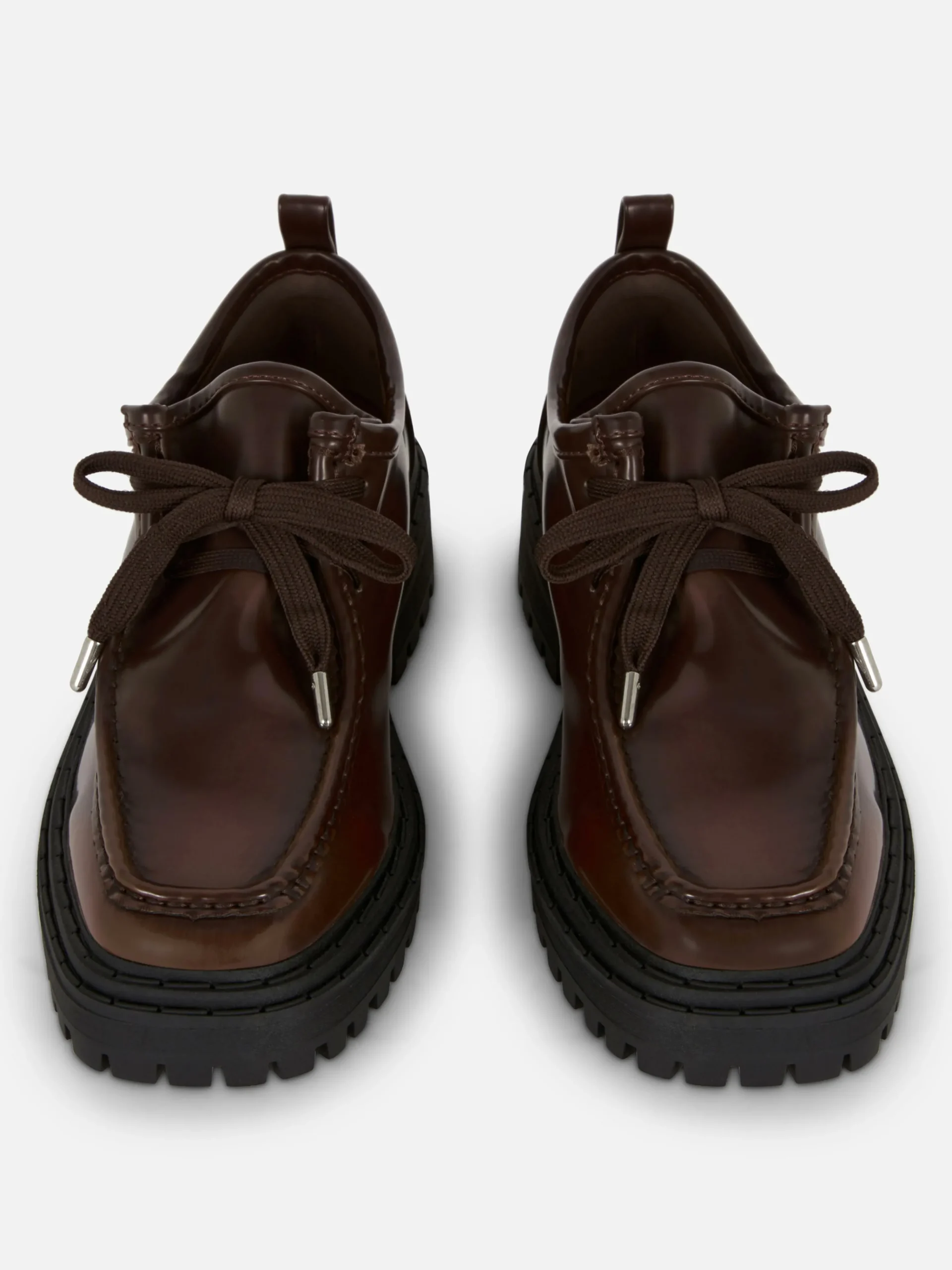 Sale „Rita Ora“ Schnürloafer Mit Dicker Sohle Damen Flache Schuhe