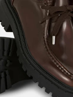 Sale „Rita Ora“ Schnürloafer Mit Dicker Sohle Damen Flache Schuhe