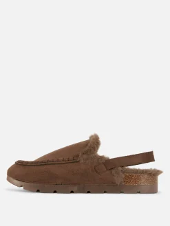 New „Rita Ora“ Slingback-Loafer In Wildleder-Optik Damen Hausschuhe|Hausschuhe