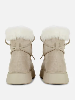 „Rita Ora“ Stiefel Mit Kunstfell Und Vordernaht Damen Stiefel