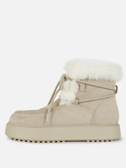 „Rita Ora“ Stiefel Mit Kunstfell Und Vordernaht Damen Stiefel