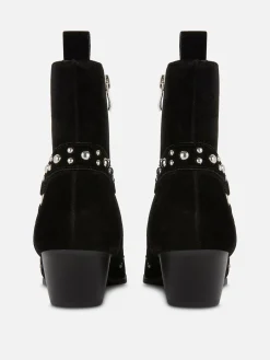 Online „Rita Ora“ Stiefeletten In Wildleder-Optik Mit Nieten Damen Stiefel