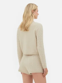 Online „Rita Ora“ Strickcardigan Mit Zopfmuster Damen Pullover Und Cardigans