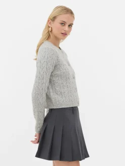Sale „Rita Ora“ Strickcardigan Mit Zopfmuster Damen Pullover Und Cardigans