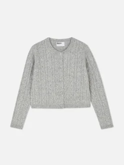 Sale „Rita Ora“ Strickcardigan Mit Zopfmuster Damen Pullover Und Cardigans