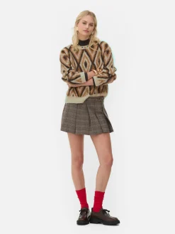 Sale „Rita Ora“ Strickpullover Mit Rautenmuster Damen Pullover Und Cardigans