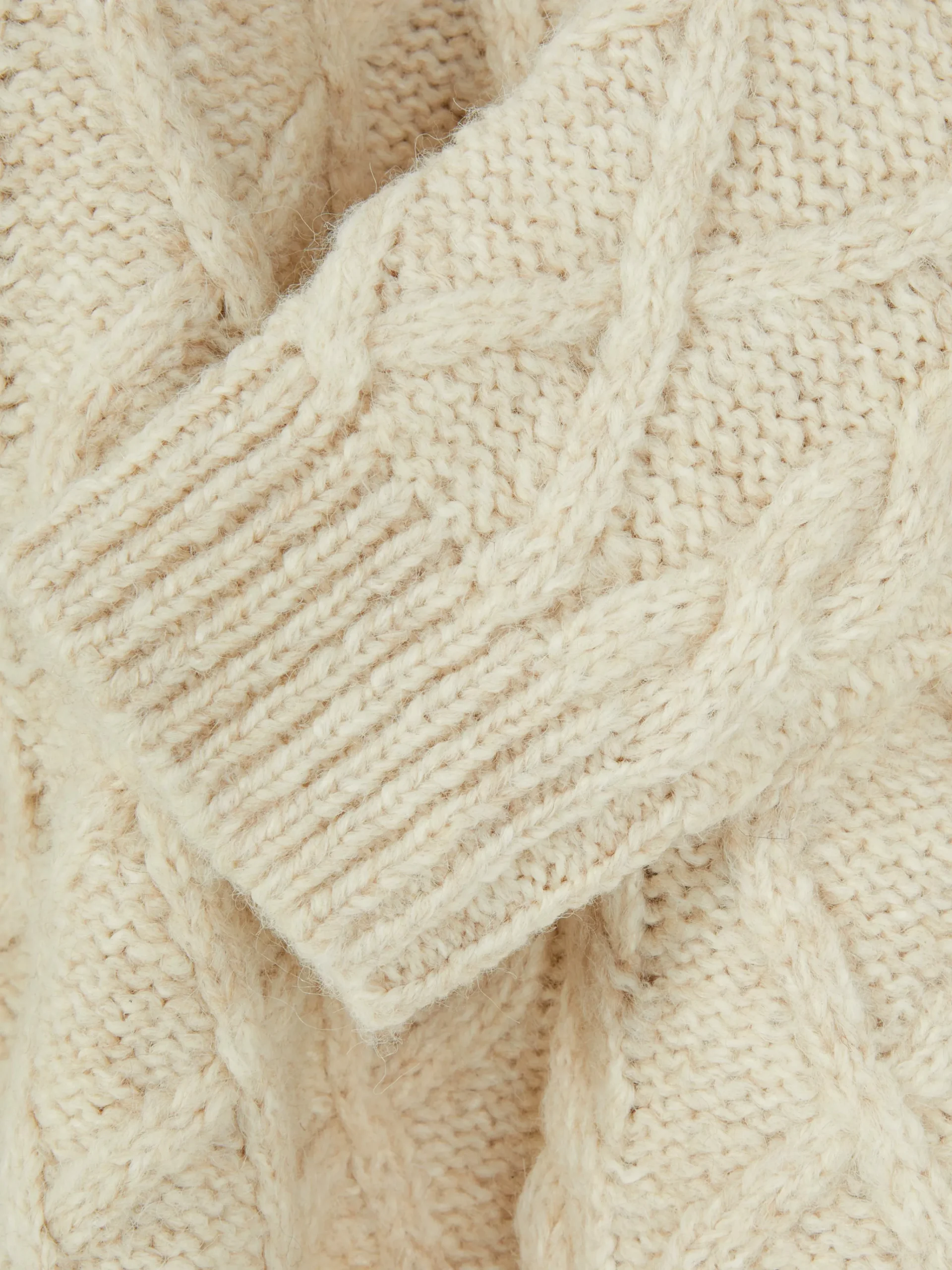 Clearance „Rita Ora“ Strickpullover Mit Zopfmuster Und Knöpfen Damen Pullover Und Cardigans