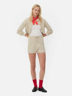 „Rita Ora“ Strickshorts Mit Zopfmuster Damen Shorts