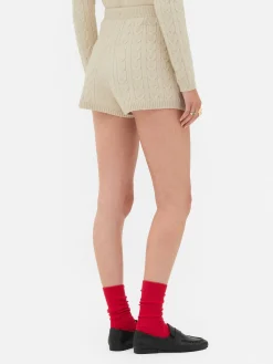 „Rita Ora“ Strickshorts Mit Zopfmuster Damen Shorts