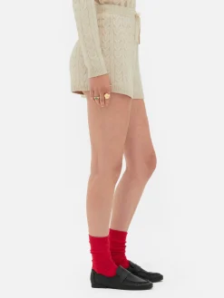 „Rita Ora“ Strickshorts Mit Zopfmuster Damen Shorts