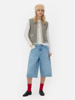 Discount „Rita Ora“ Strickweste Damen Pullover Und Cardigans