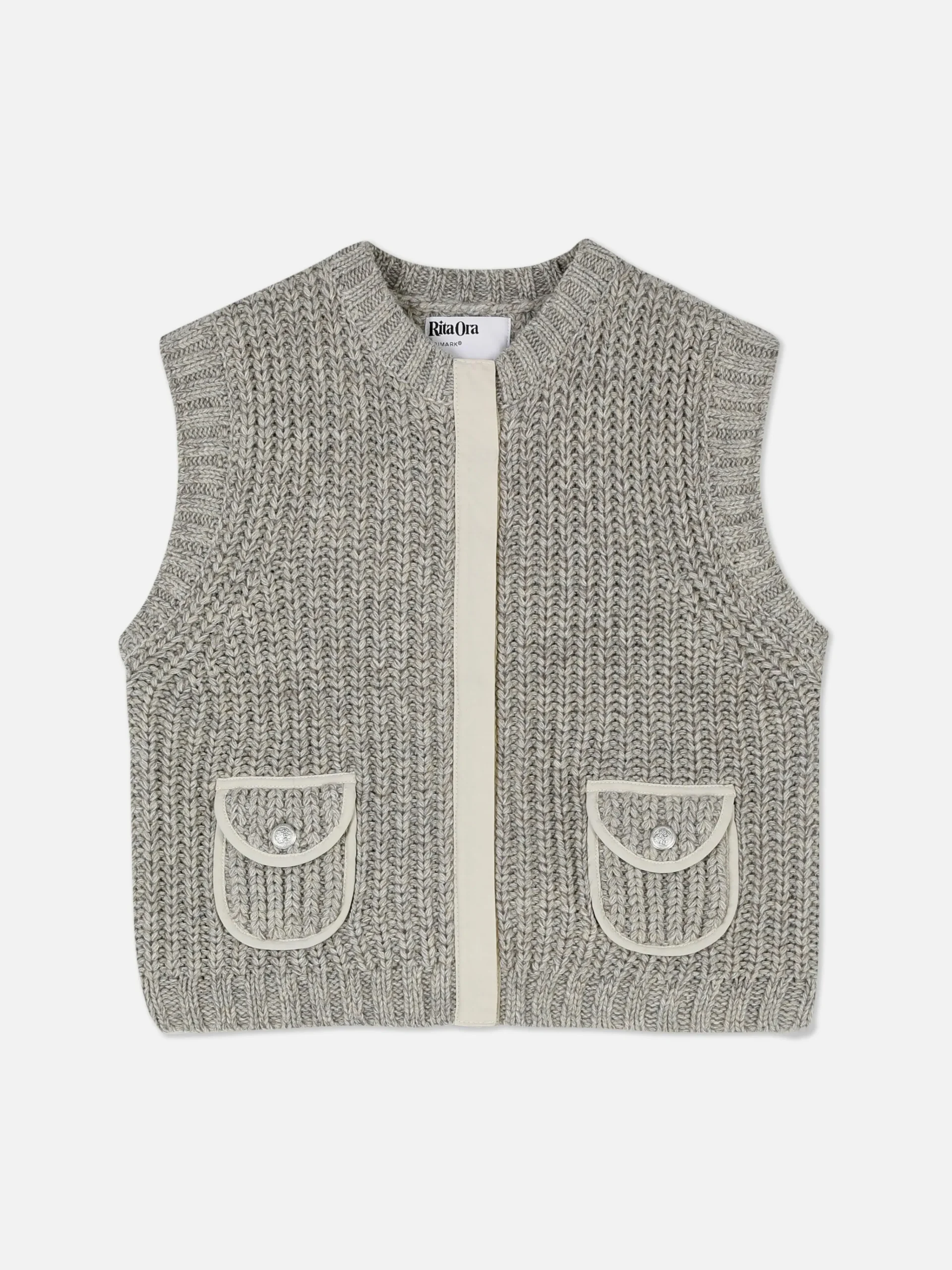 Discount „Rita Ora“ Strickweste Damen Pullover Und Cardigans