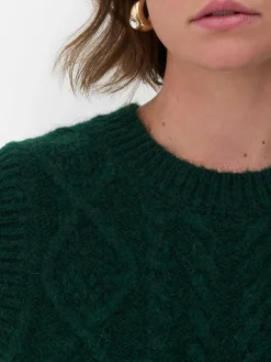 Online „Rita Ora“ Strickweste Mit Zopfmuster Damen Pullover Und Cardigans