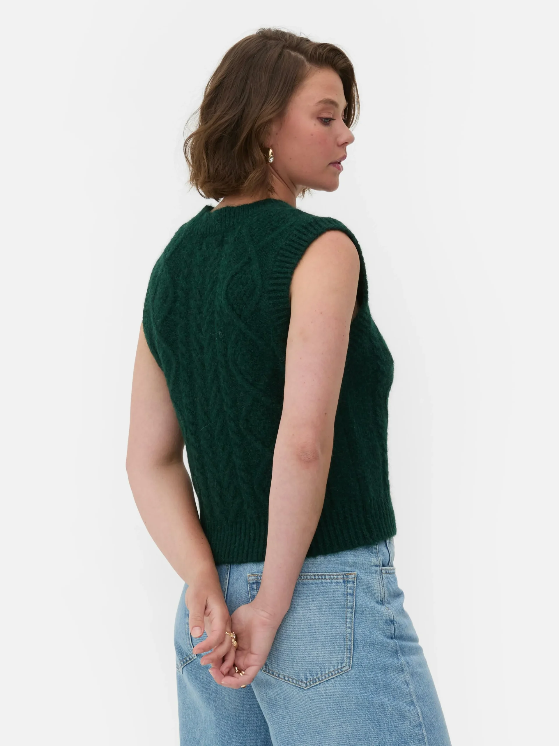 Online „Rita Ora“ Strickweste Mit Zopfmuster Damen Pullover Und Cardigans