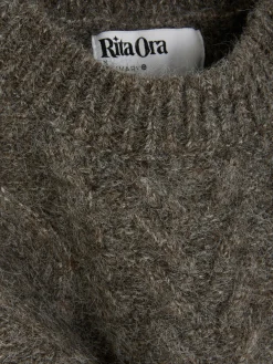 Clearance „Rita Ora“ Strickweste Mit Zopfmuster Damen Pullover Und Cardigans