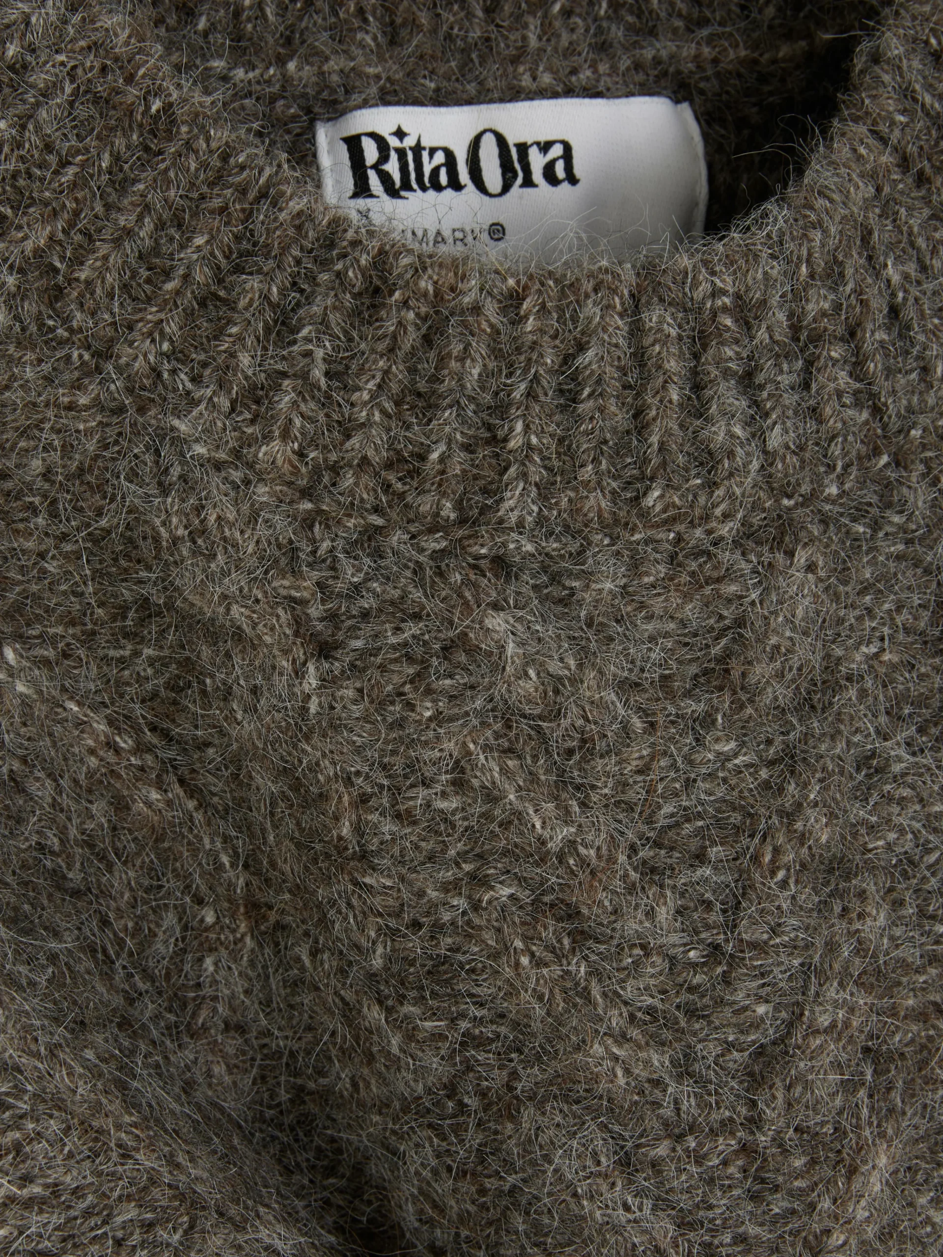 Clearance „Rita Ora“ Strickweste Mit Zopfmuster Damen Pullover Und Cardigans