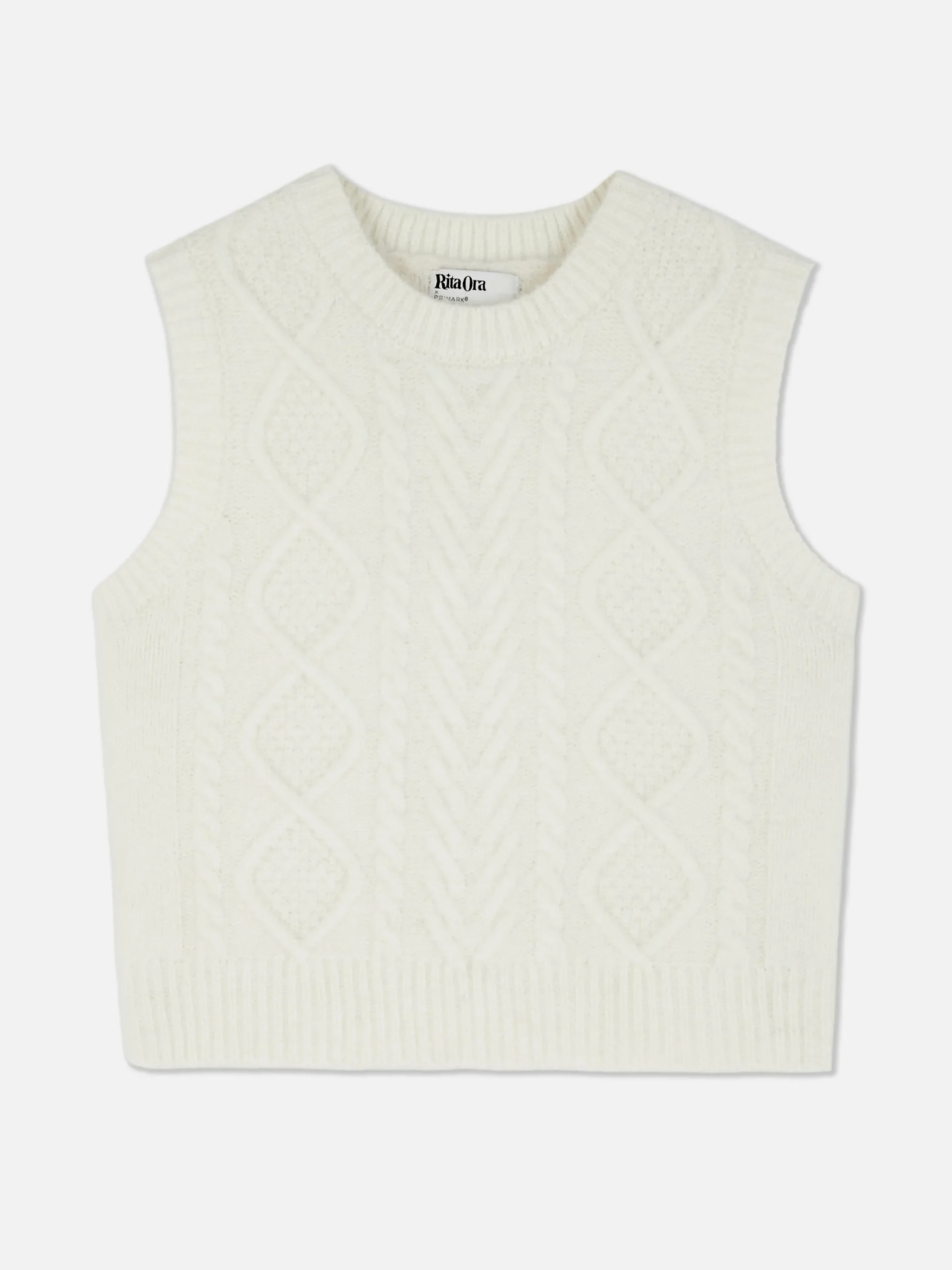 Outlet „Rita Ora“ Strickweste Mit Zopfmuster Damen Pullover Und Cardigans