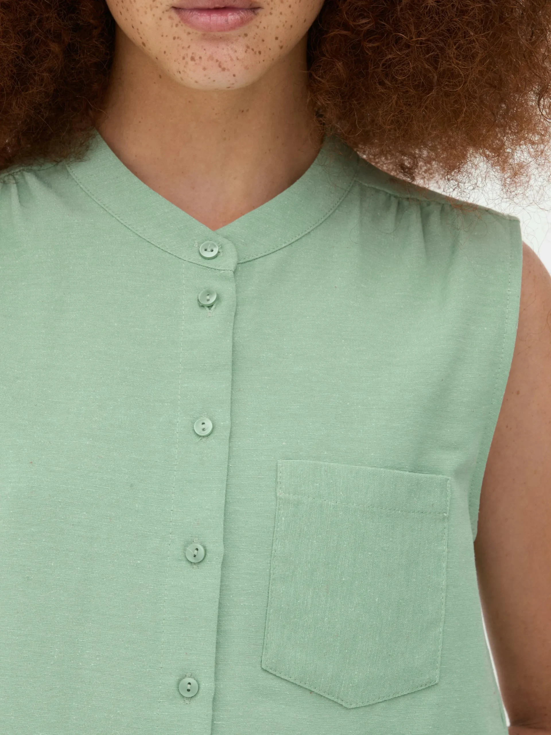 Discount Ärmellose Tunika-Bluse Damen Blusen