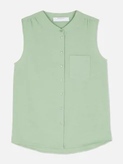 Discount Ärmellose Tunika-Bluse Damen Blusen