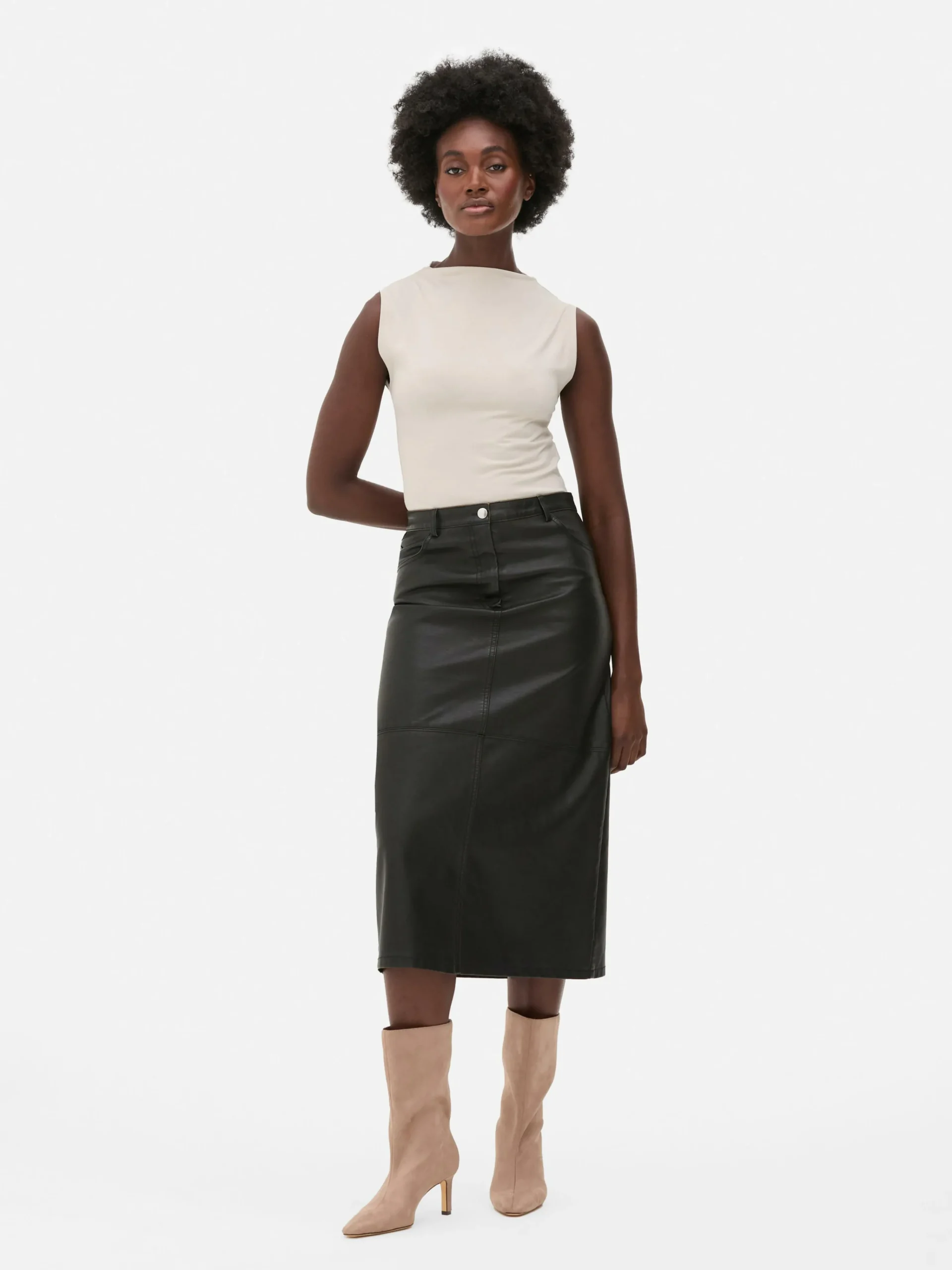 Sale Ärmelloser Body Mit Hohem Kragen Damen Tops Und T-Shirts