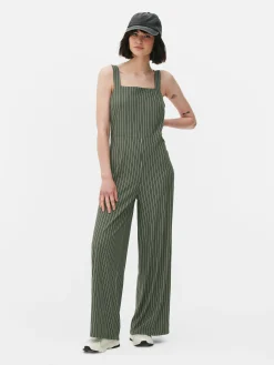 Online Ärmelloser Jumpsuit Mit Streifen Damen Jumpsuits Und Playsuits