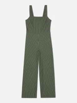 Online Ärmelloser Jumpsuit Mit Streifen Damen Jumpsuits Und Playsuits