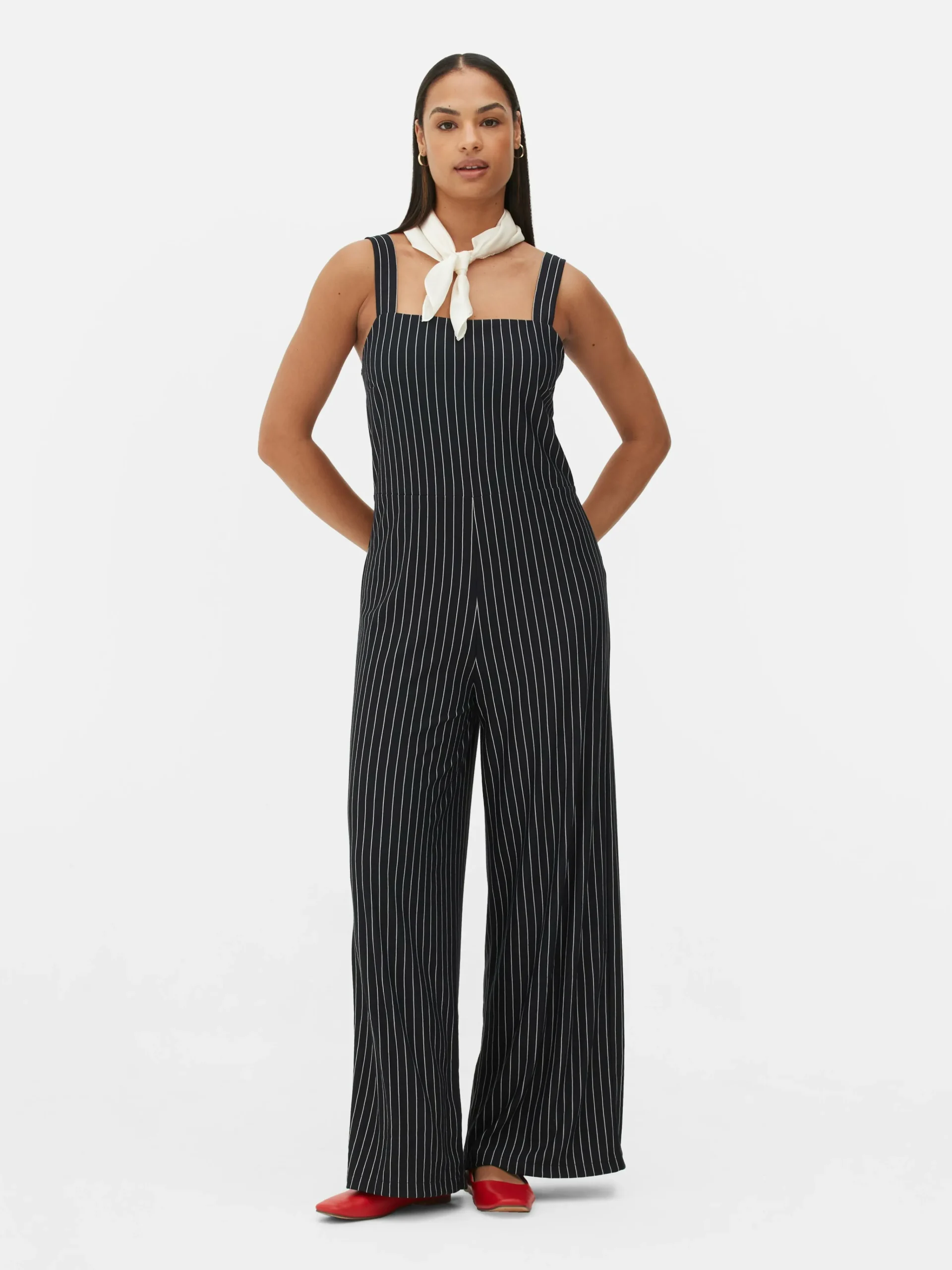 Ärmelloser Jumpsuit Mit Streifen Damen Jumpsuits Und Playsuits